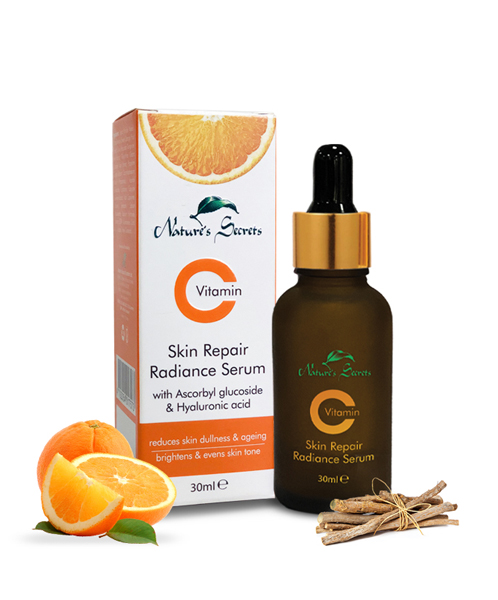 Close-up of serum texture on hand
